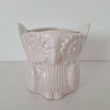 Vase / White owl planter