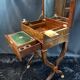 Louis-Philippe period mahogany writing desk with candlestick, 19th century
