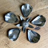70s flower ashtray in metal