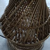 Porte-plante, cache-pot en rotin