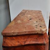 Louis xv showcase with a marble door