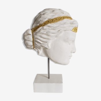 Greek woman's head in plaster