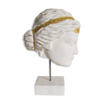 Greek woman's head in plaster