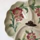 Art Nouveau slip dish with poppy decoration