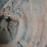 Accolay pottery Yonne - Double handle woven vase - Blue-grey glazed stoneware