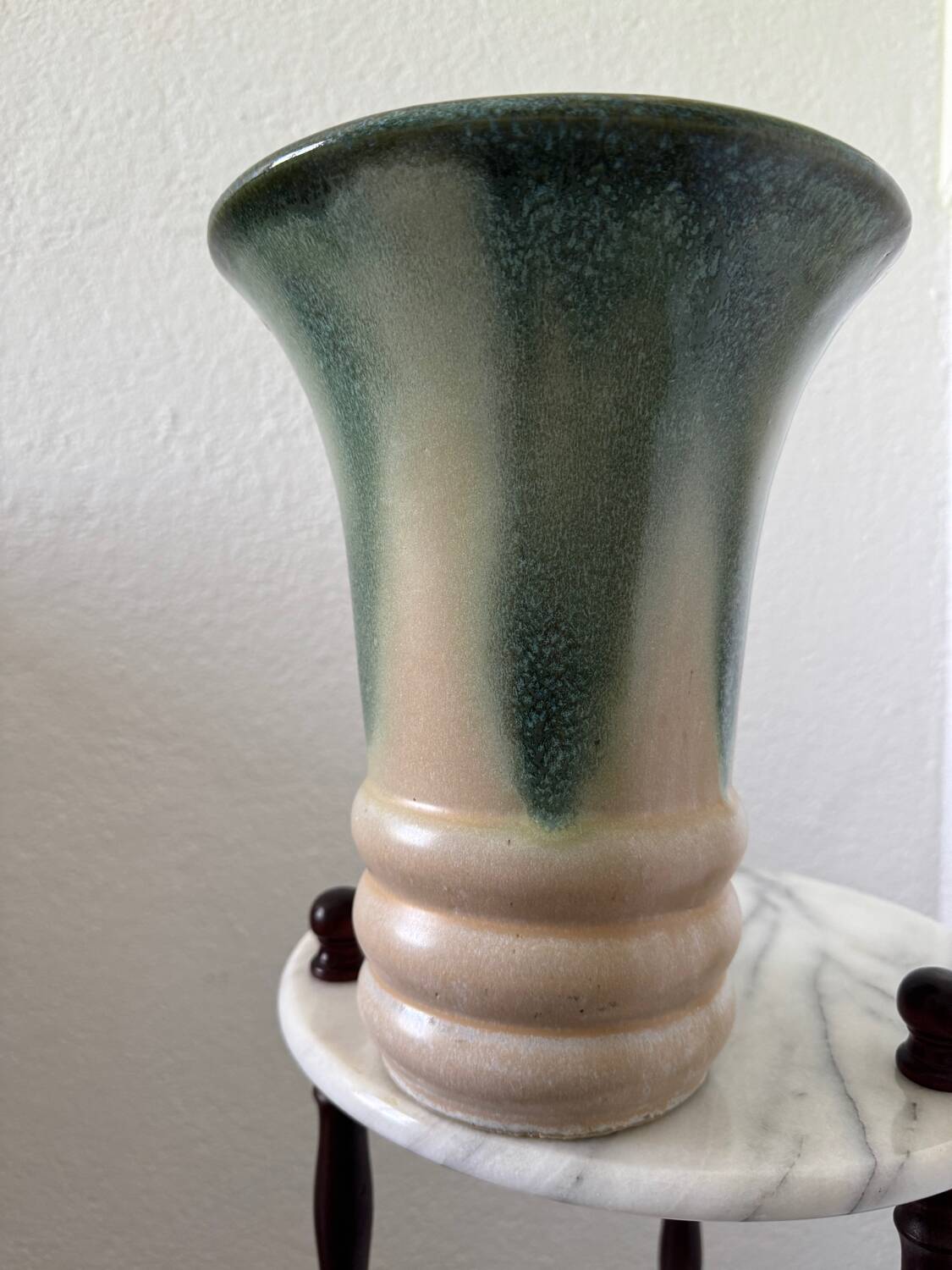 Art Deco flamed stoneware vase