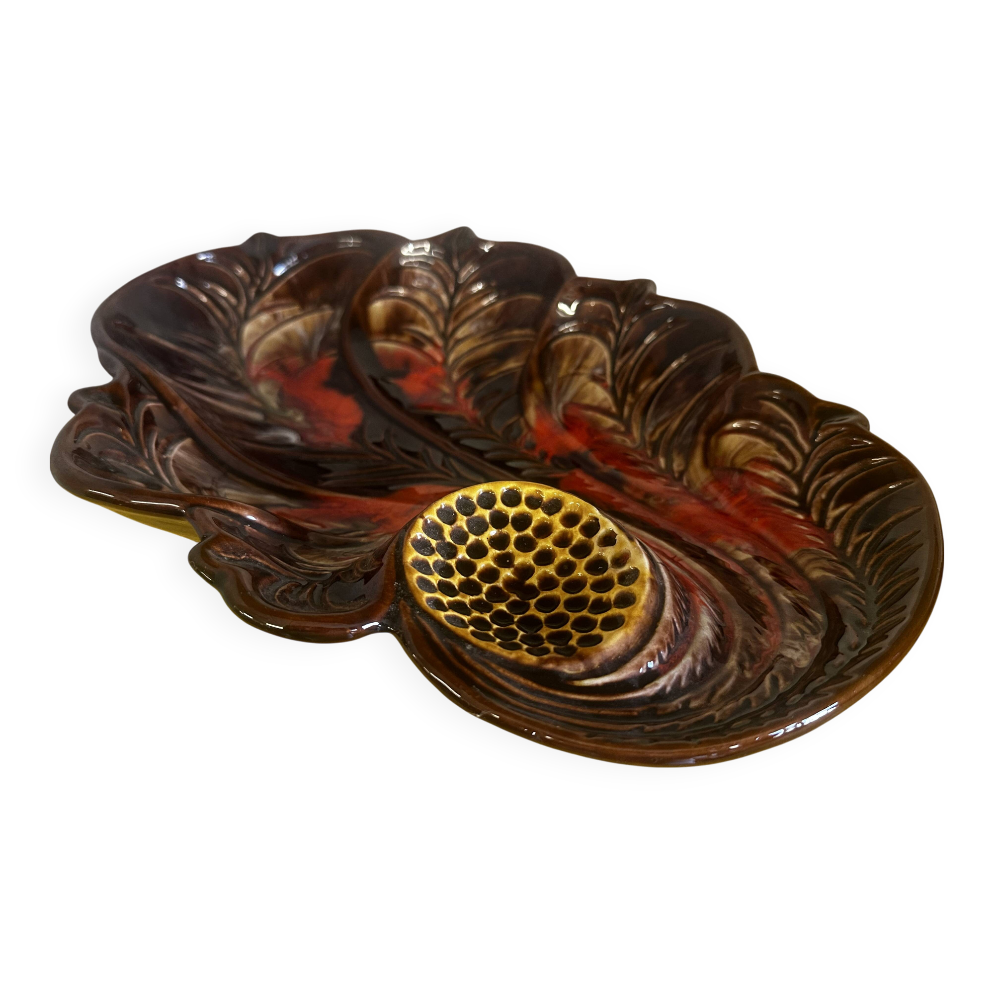 Large Fruit Bowl - Ceramic Centerpiece Vallauris 60s