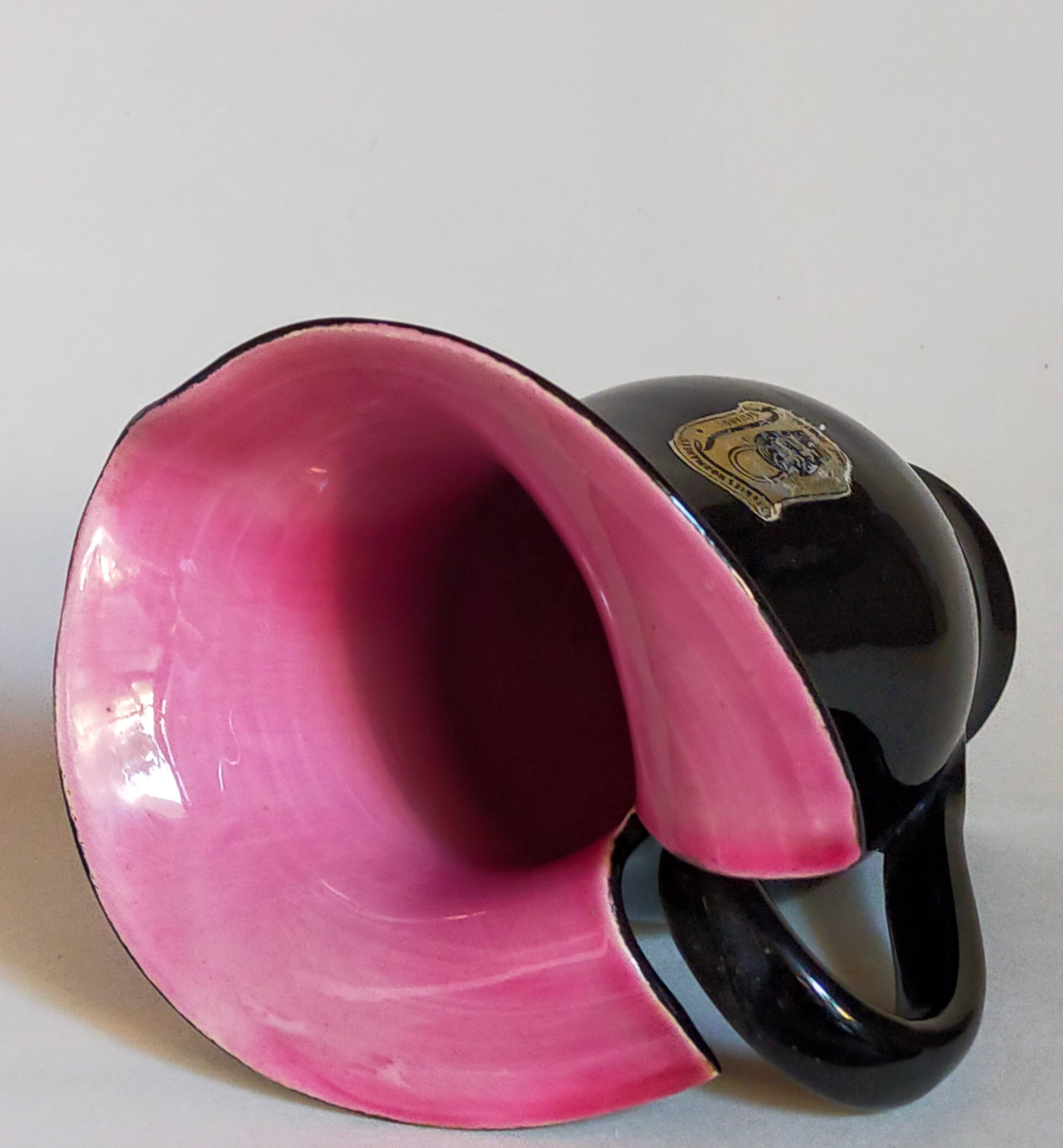 Bicolor pitcher of the Norman Potteries of Louviers 50s