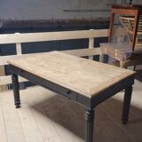 Louis Philippe notary office in oak, 1900 period - 1m49