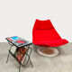 Vintage design magazine rack tile table Belarti