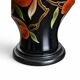 Louis Drimmer ceramic vase lamp with wooden base / 1980s