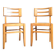 Paire de chaises design Pierre Cruège, meubles sièges anciens