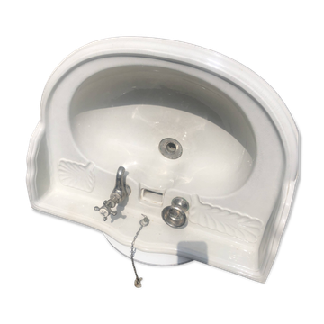 Lavabo ancien mural en porcelaine anglaise Torcher – Robinetterie d'origine