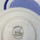 Set 3 variegated dessert plates Guy Degrenne and Gien cobalt blue