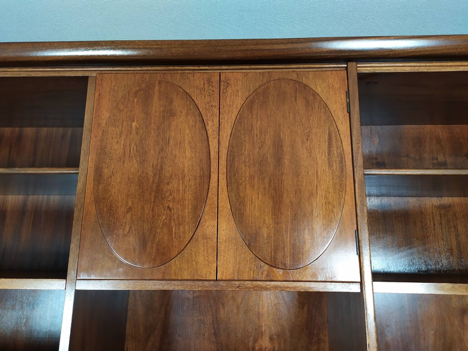 Vintage bookcase jacques hauville