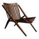 Vintage Dutch Slatted Lounge Chair in Beech, 1950s