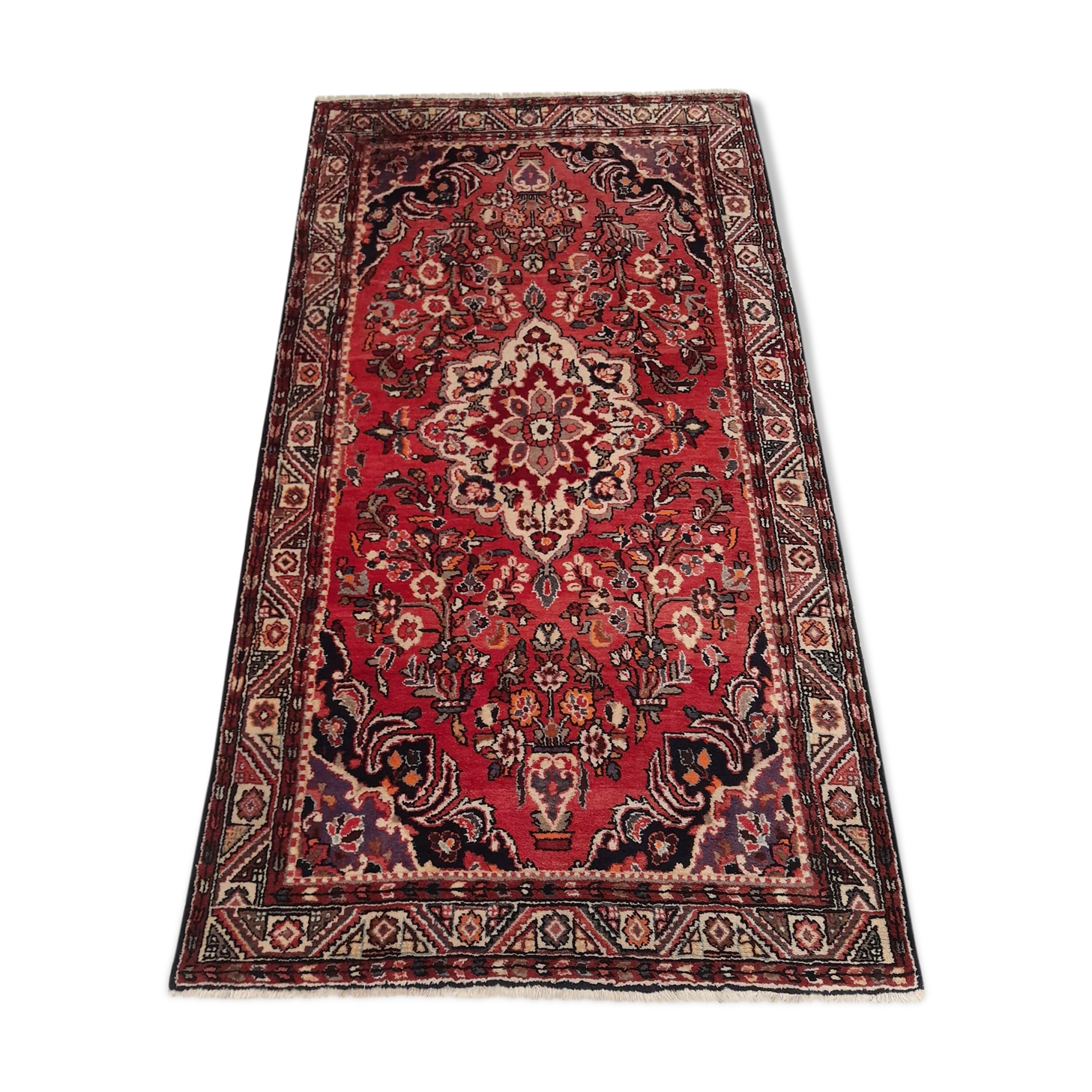 Handmade tabriz persian carpet 265x153cm