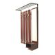Large vintage coat rack / wall coat rack with mirror made in the 60s