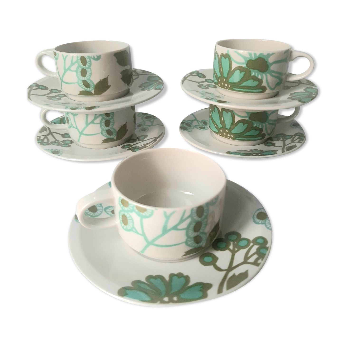 Set of 5 cups Villeroy and Boch scarlett