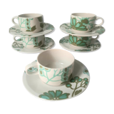 Set of 5 cups Villeroy and Boch scarlett