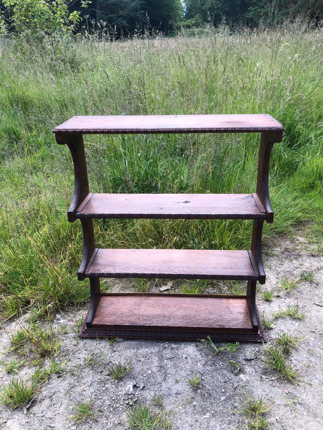 Old rustic wall shelf