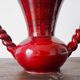 Vase en barbotine rouge