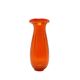 Vase, mid-century modern, orange glass, Poland, 1970s.