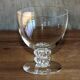 Series of 6 Lalique crystal wine glasses model Vougeot