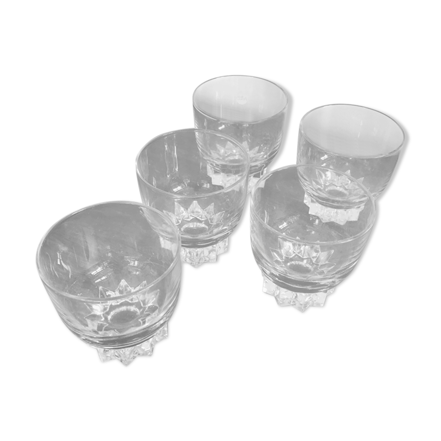 Lot of 5 small vintage glasses