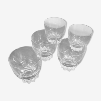 Lot de 5 petits verres vintage