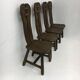 Set of 4 Belgian Brutalist Dining Chairs from De Puydt, 1970’s