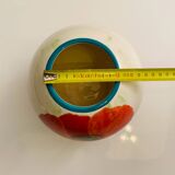 Round vase in Lunéville earthenware - "Poppy" collection