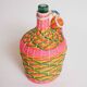 Multicolored scoubidou bottle