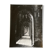 Photographie tirage argentique noir et blanc circa 1970 pont médiéval