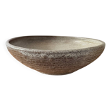 Large glazed stoneware bowl from the 60s