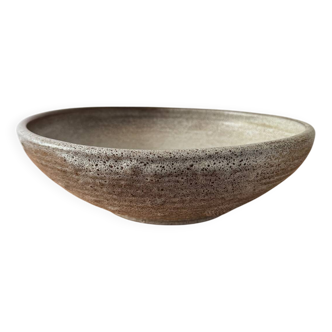 Large glazed stoneware bowl from the 60s