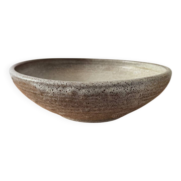 Large glazed stoneware bowl from the 60s