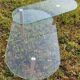 Table basse verre avec plateau  pivotant pied fuseau bois 100x50 hauteur 40 et 30cm