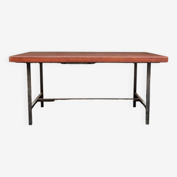 Table rectangulaire acier et bois