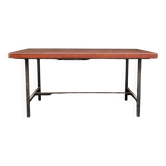 Table rectangulaire acier et bois
