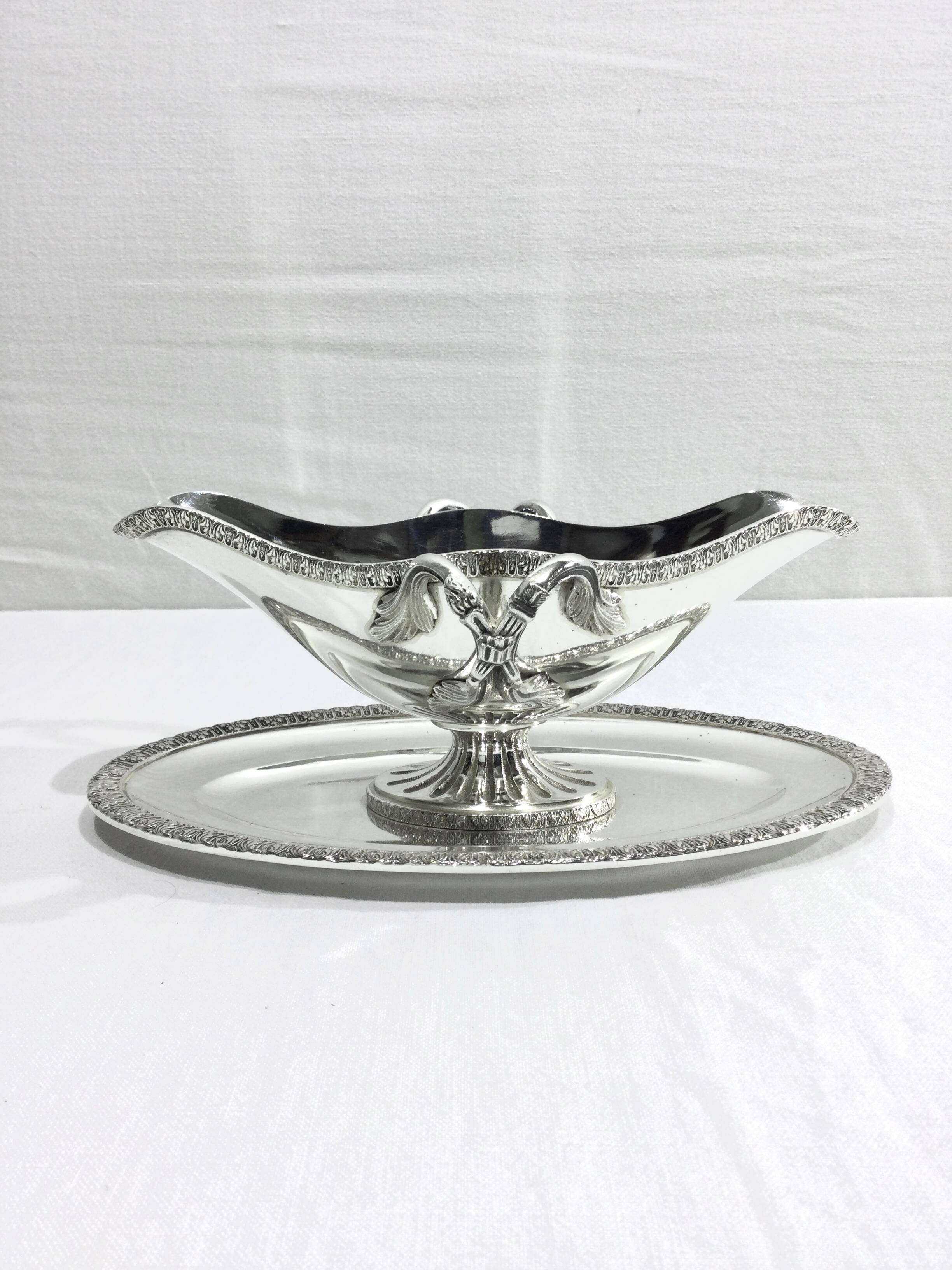 Nicolas Bourgeois – Silver Metal Gravy Boat