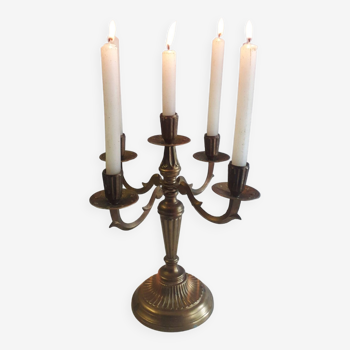 Ancien chandelier / candélabre 5 Bras - Laiton