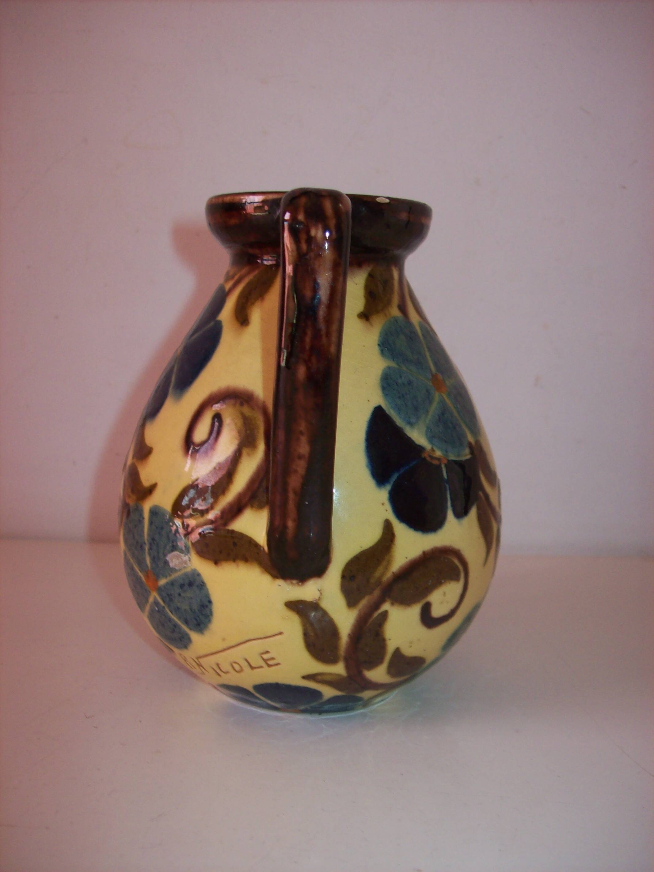 Vase Art Déco signé René Nicole