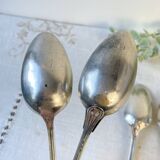 Set of 6 mismatched vintage soup spoons