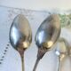 Set of 6 mismatched vintage soup spoons