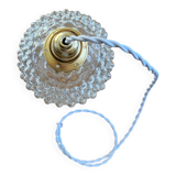 Vintage glass globe pendant light