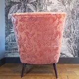 Pink cocktail armchair