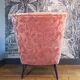 Pink cocktail armchair