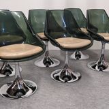 Set of 6 Space Age Tulip Chairs by Chromcraft USA, 1960s/70s