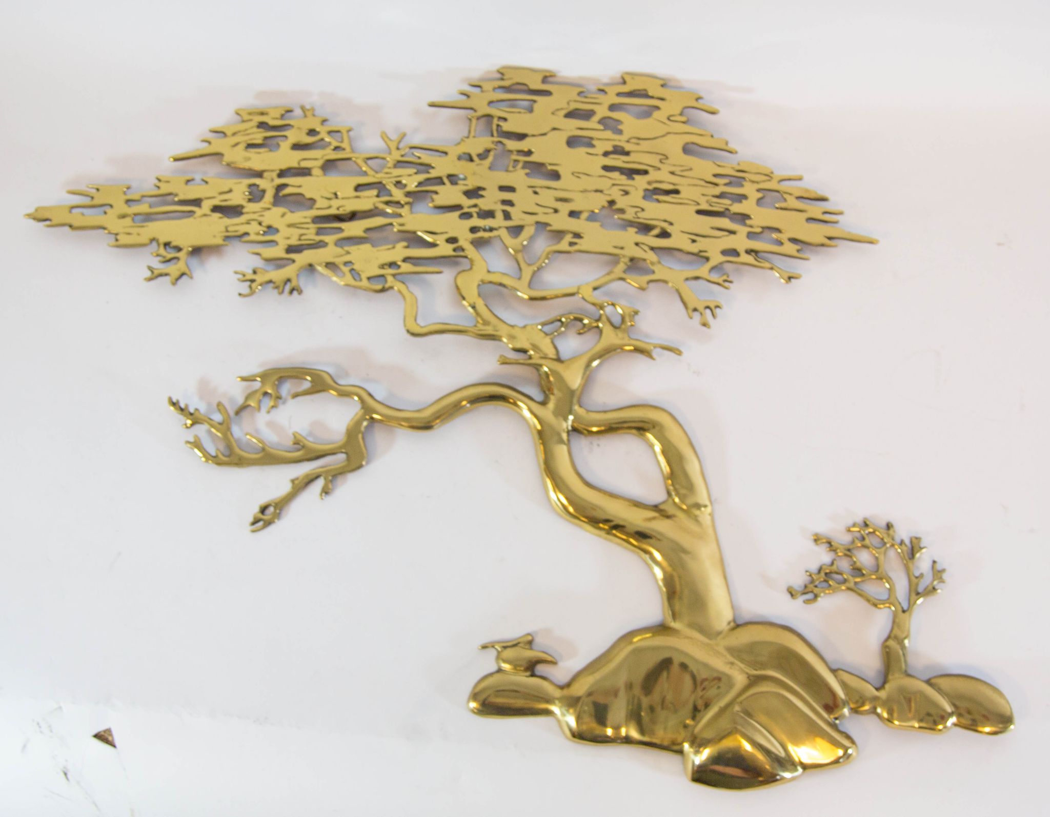 Brass wall sculpture